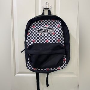 VANS checkered flower backpack